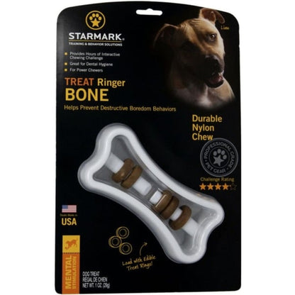 Starmark Ringer Bone Treat Toy